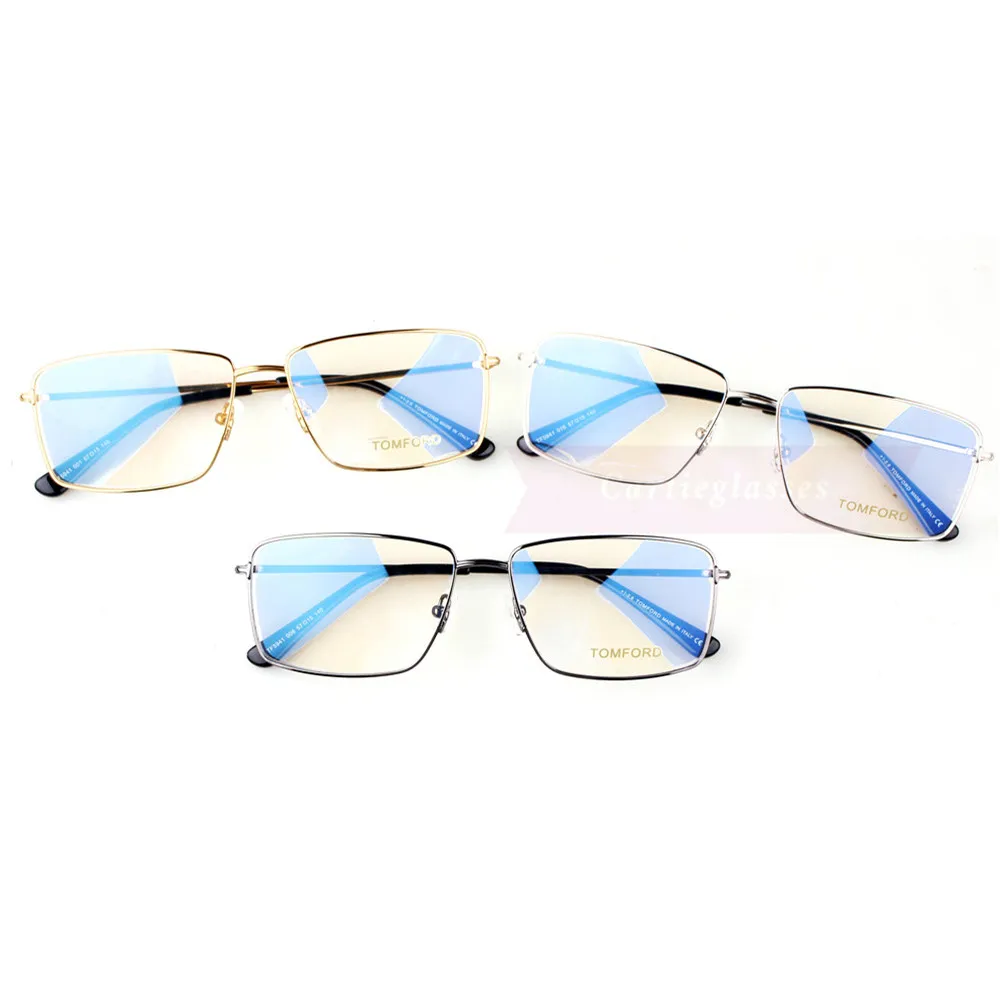 Tom Ford Metal Full Frame Rectangle Eyeglasses TF5941 (1)