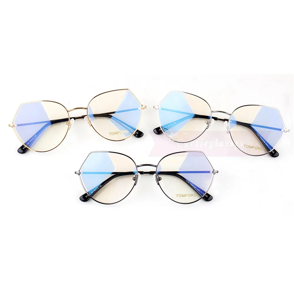 Tom Ford Metal Full Frame Rectangle Eyeglasses TF5941 (1)