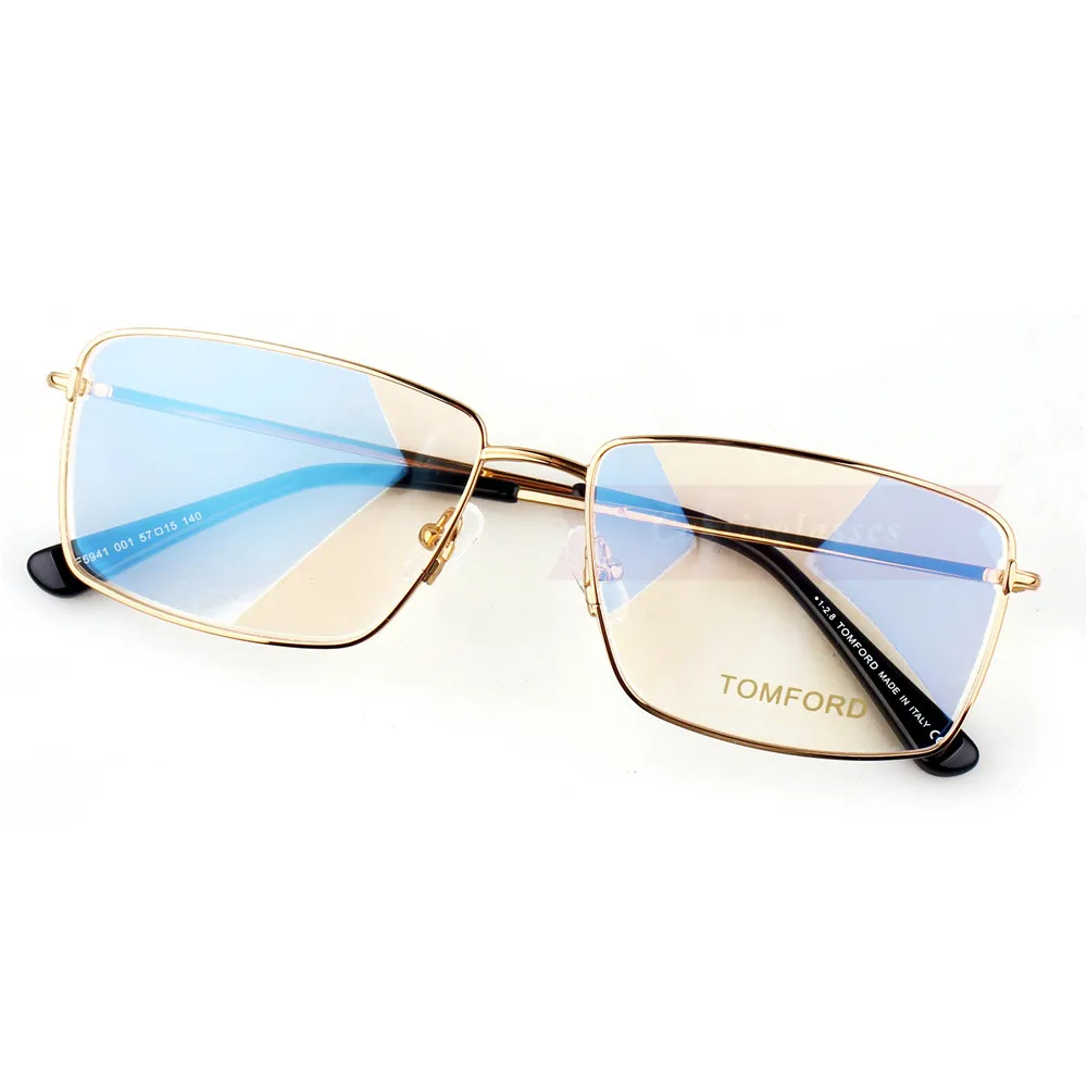 Tom Ford Metal Full Frame Rectangle Eyeglasses TF5941 (2)