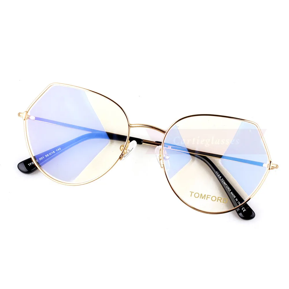 Tom Ford Metal Full Frame Rectangle Eyeglasses TF5941 (2)