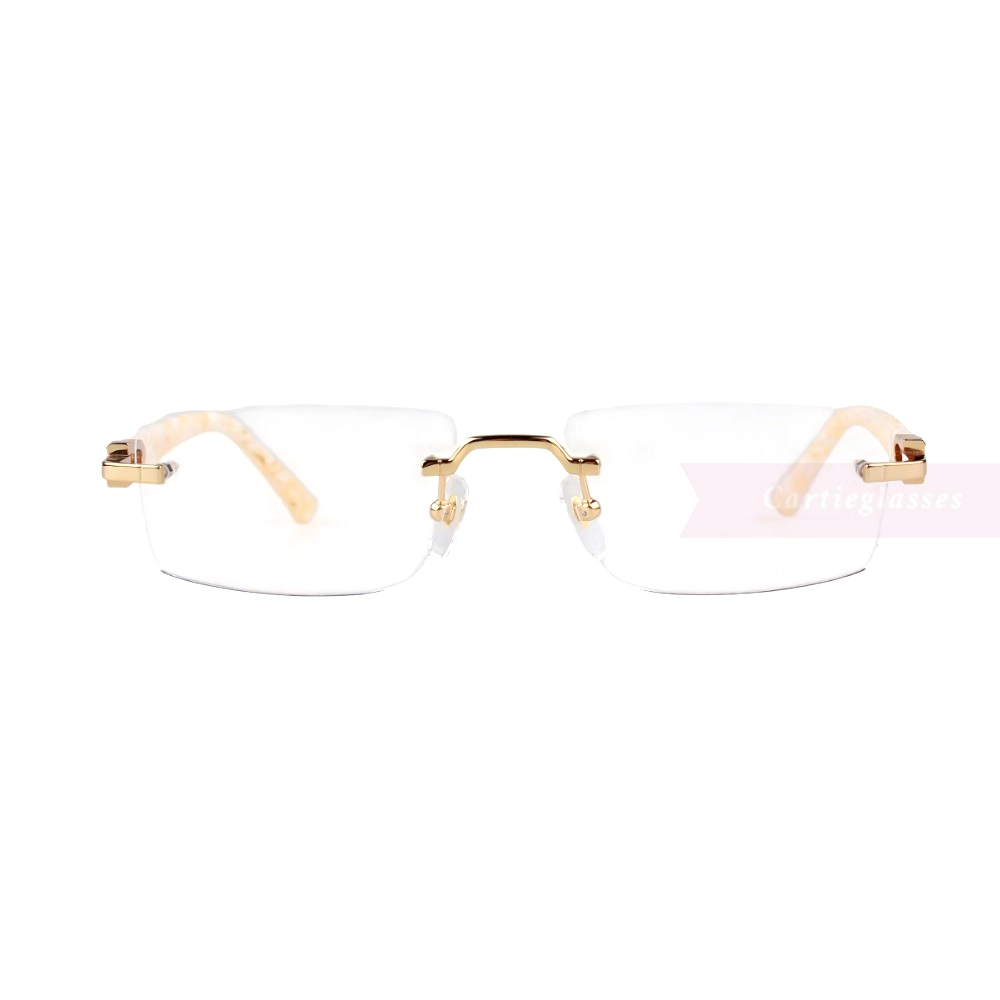 Cartier C Decor Acetate Titanium Rimless Eyeglasses CT0581O (11)