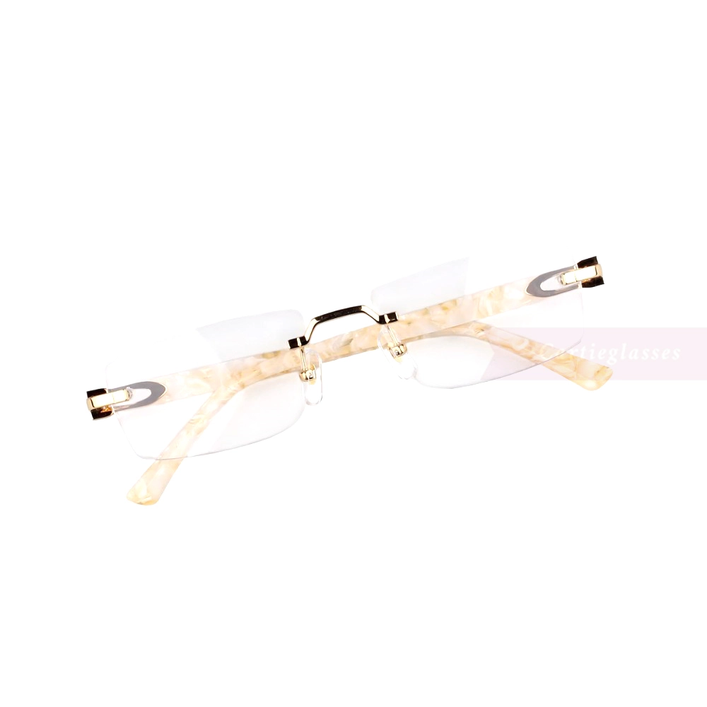 Cartier C Decor Acetate Titanium Rimless Eyeglasses CT0581O (12)