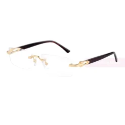Cartier C Decor Acetate Titanium Rimless Eyeglasses CT0581O (3)