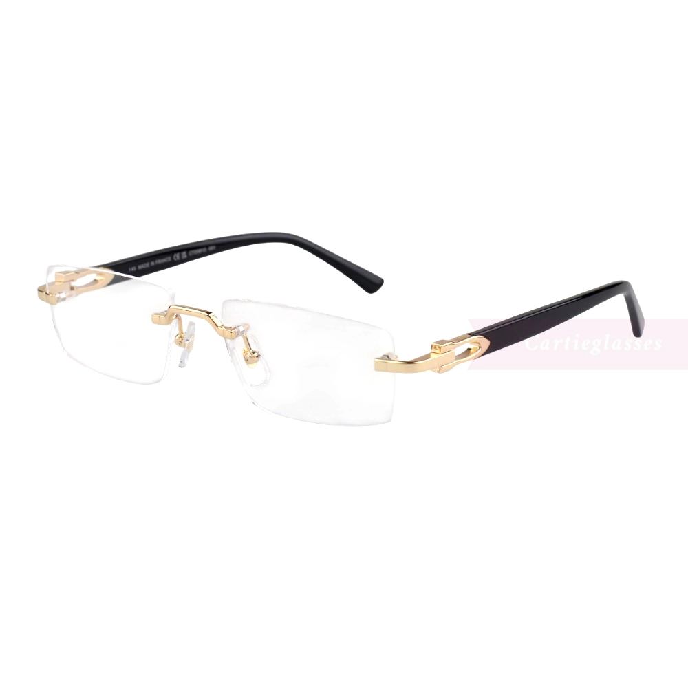 Cartier C Decor Acetate Titanium Rimless Eyeglasses CT0581O (7)