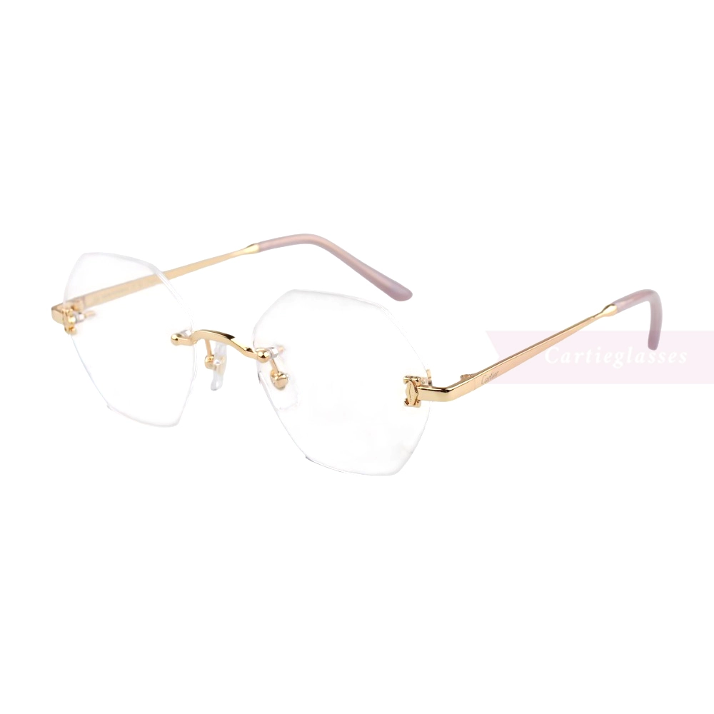 Cartier Icon Collection Titanium Geometric Rimless Eyeglasses CT0593O (10)
