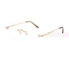 Cartier Icon Collection Titanium Geometric Rimless Eyeglasses CT0593O (4)