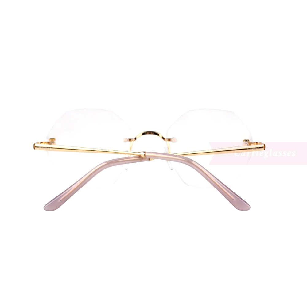 Cartier Icon Collection Titanium Geometric Rimless Eyeglasses CT0593O (8)