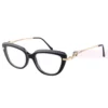 Cartier PANTHèRE Cateye Design Acetate Titanium Full Frame Eyeglasses CT0282O (4)