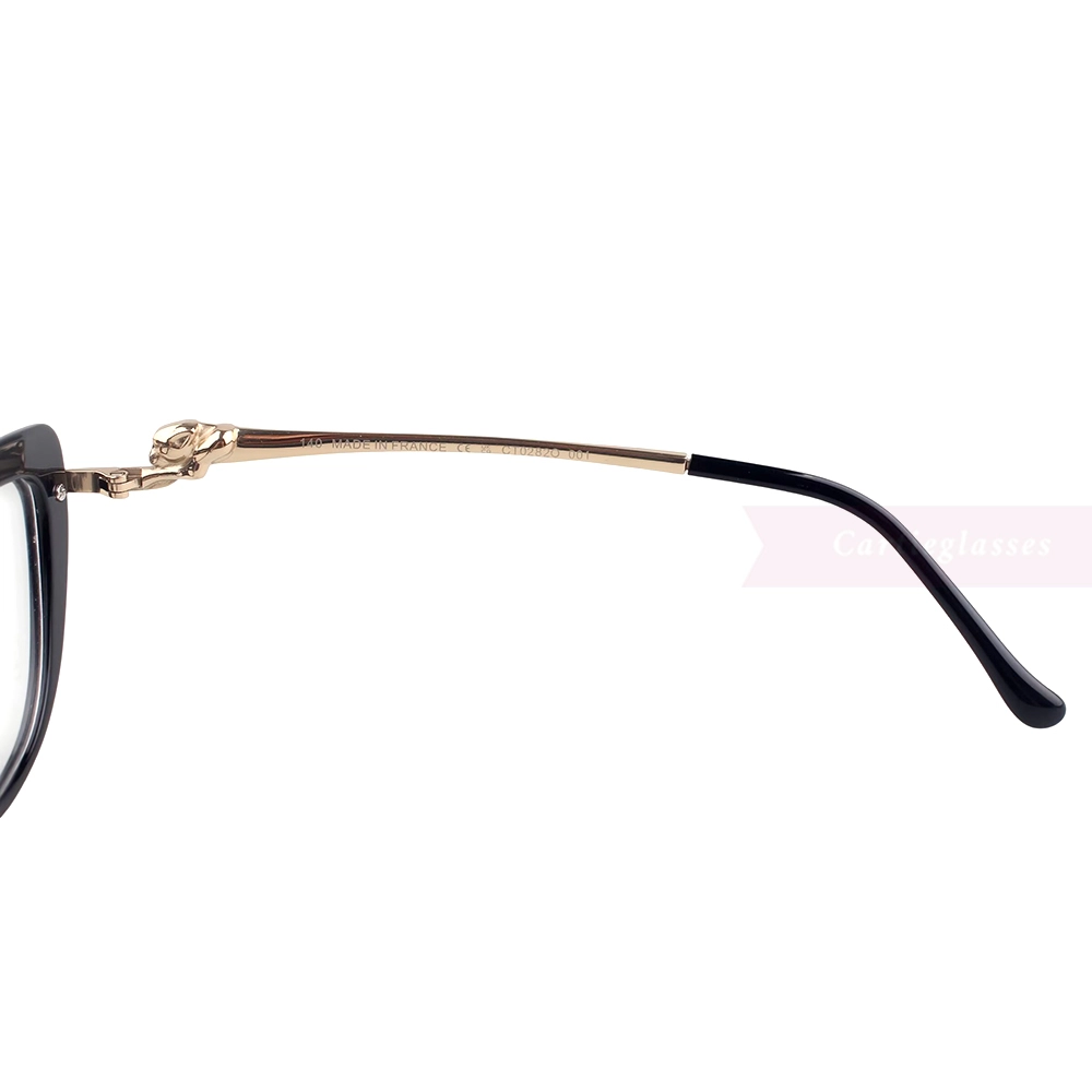 Cartier PANTHèRE Cateye Design Acetate Titanium Rimless Eyeglasses CT0282O (8)