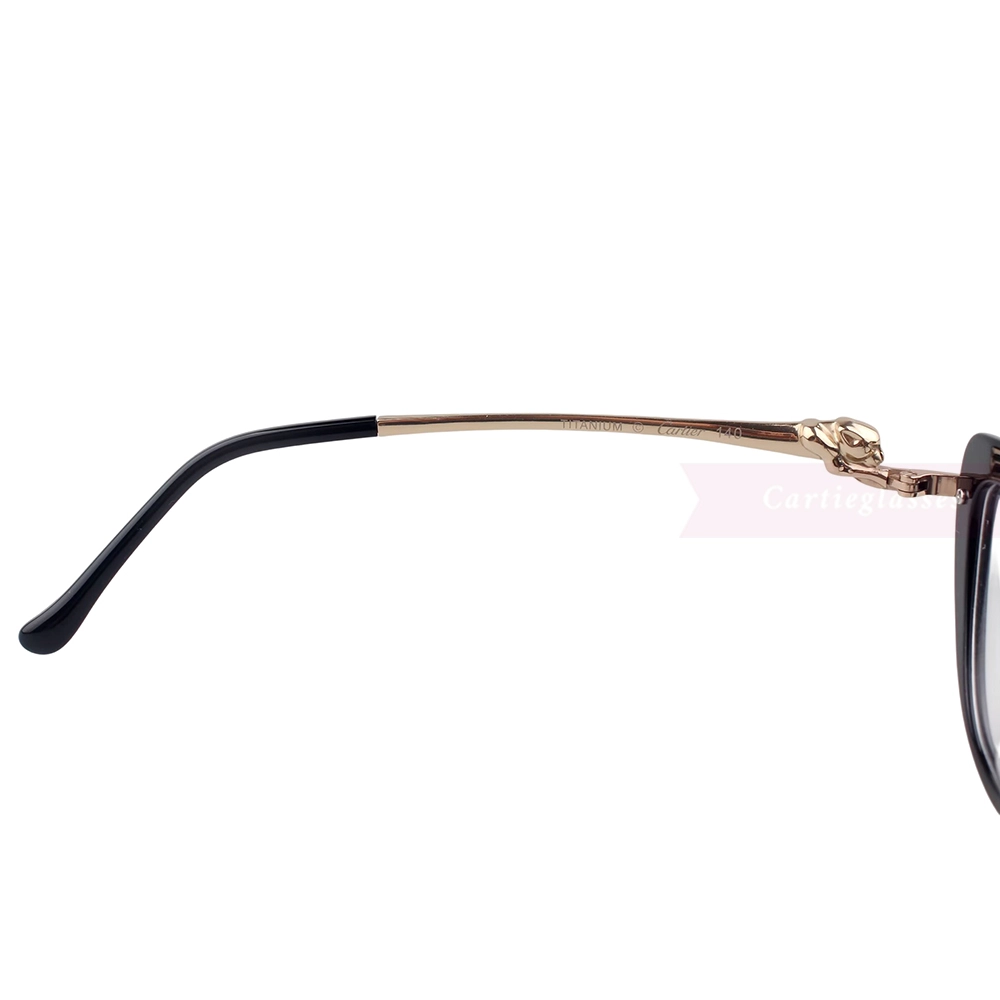 Cartier PANTHèRE Cateye Design Acetate Titanium Rimless Eyeglasses CT0282O (9)