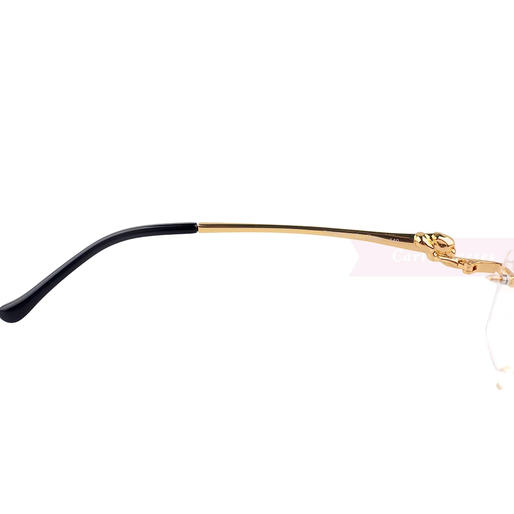 Cartier PANTHèRE Cateye Design Titanium Rimless Eyeglasses CT0281O (9)