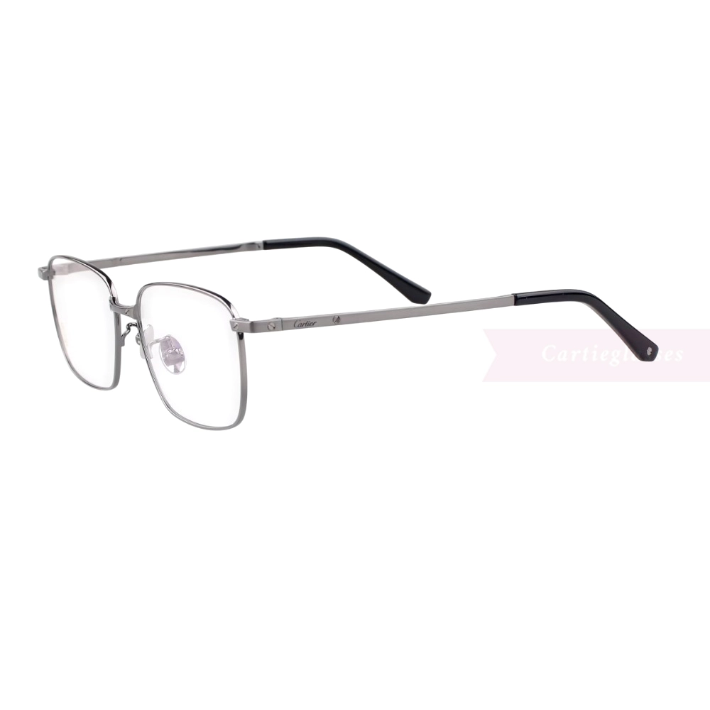 Cartier Santos De Double Bridge Titanium Full Frame Eyeglasses CT0320 (2)