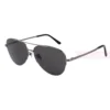 Cartier Santos De Titanium Pilot Double Bridge Half Frame Sunglasses CT0256O (12)