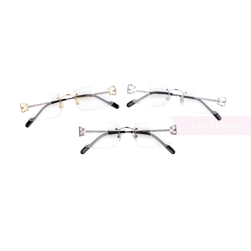 Cartier Singature C DE Rimless Titanium Eyeglasses CT0488O (1)