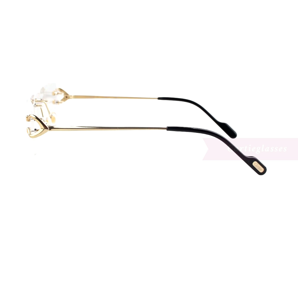Cartier Singature C DE Rimless Titanium Eyeglasses CT0488O (7)