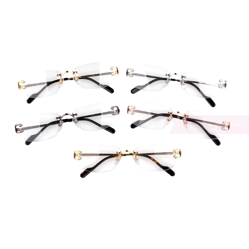 Cartier Singature C DE Rimless Titanium Eyeglasses CT0563O (1)