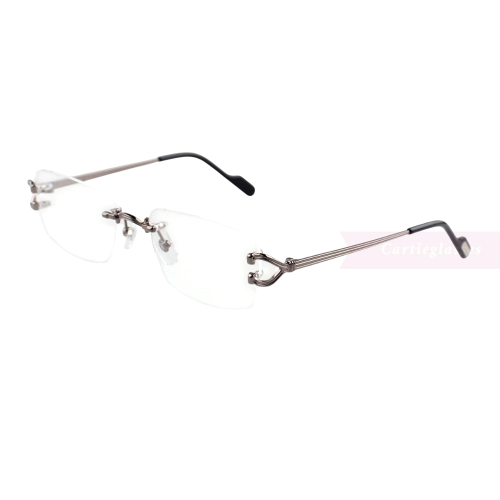 Cartier Singature C DE Rimless Titanium Eyeglasses CT0563O (4)