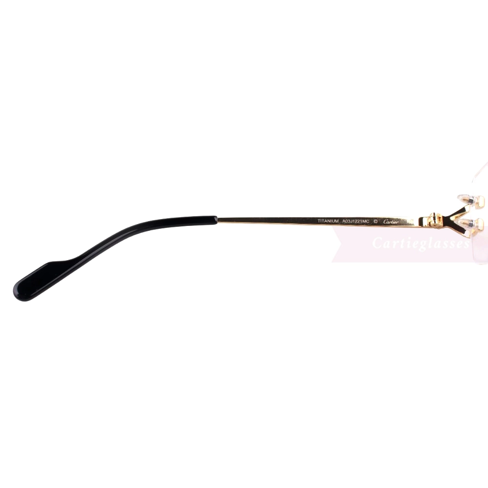 Cartier Singature C DE Rimless Titanium Eyeglasses CT0563O (6)