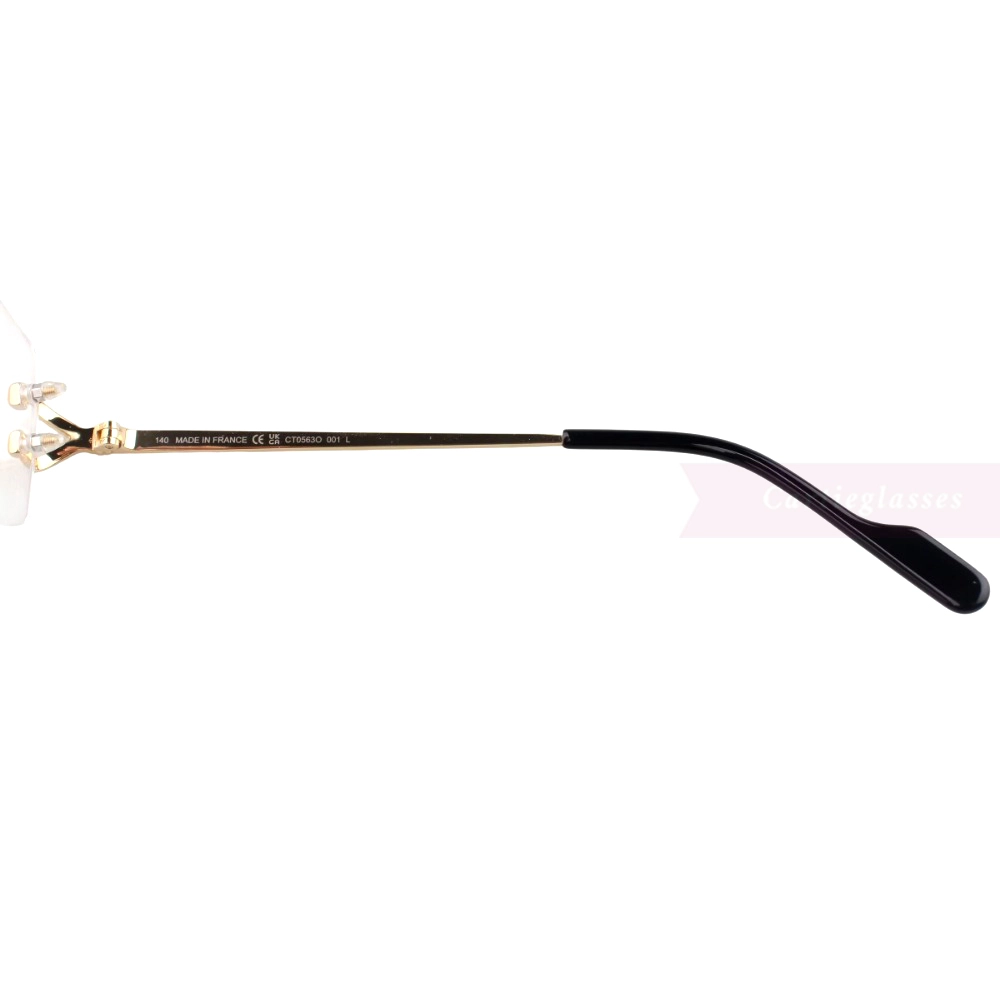 Cartier Singature C DE Rimless Titanium Eyeglasses CT0563O (7)
