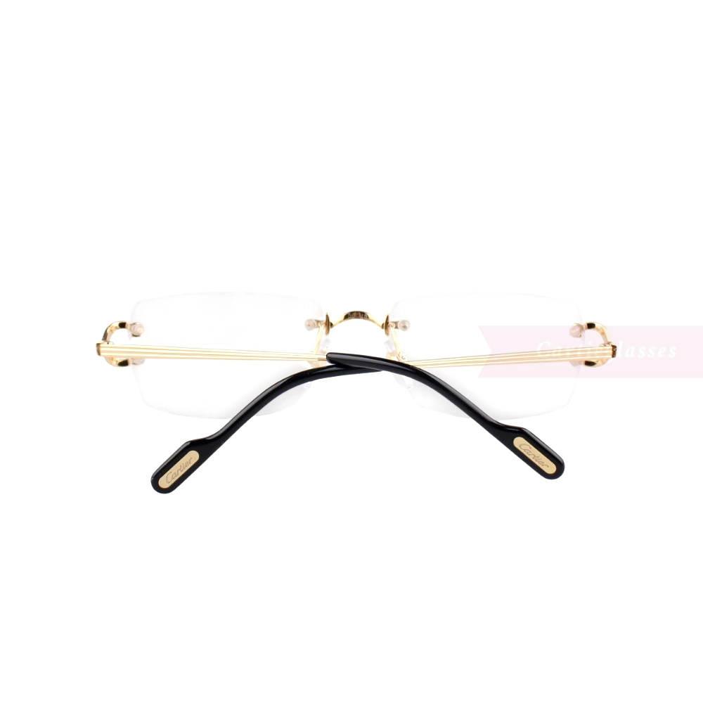 Cartier Singature C DE Rimless Titanium Eyeglasses CT0563O (8)