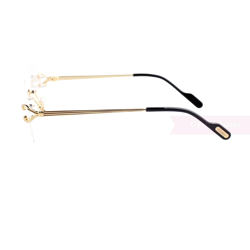 Cartier Singature C DE Rimless Titanium Eyeglasses CT0564O (10)