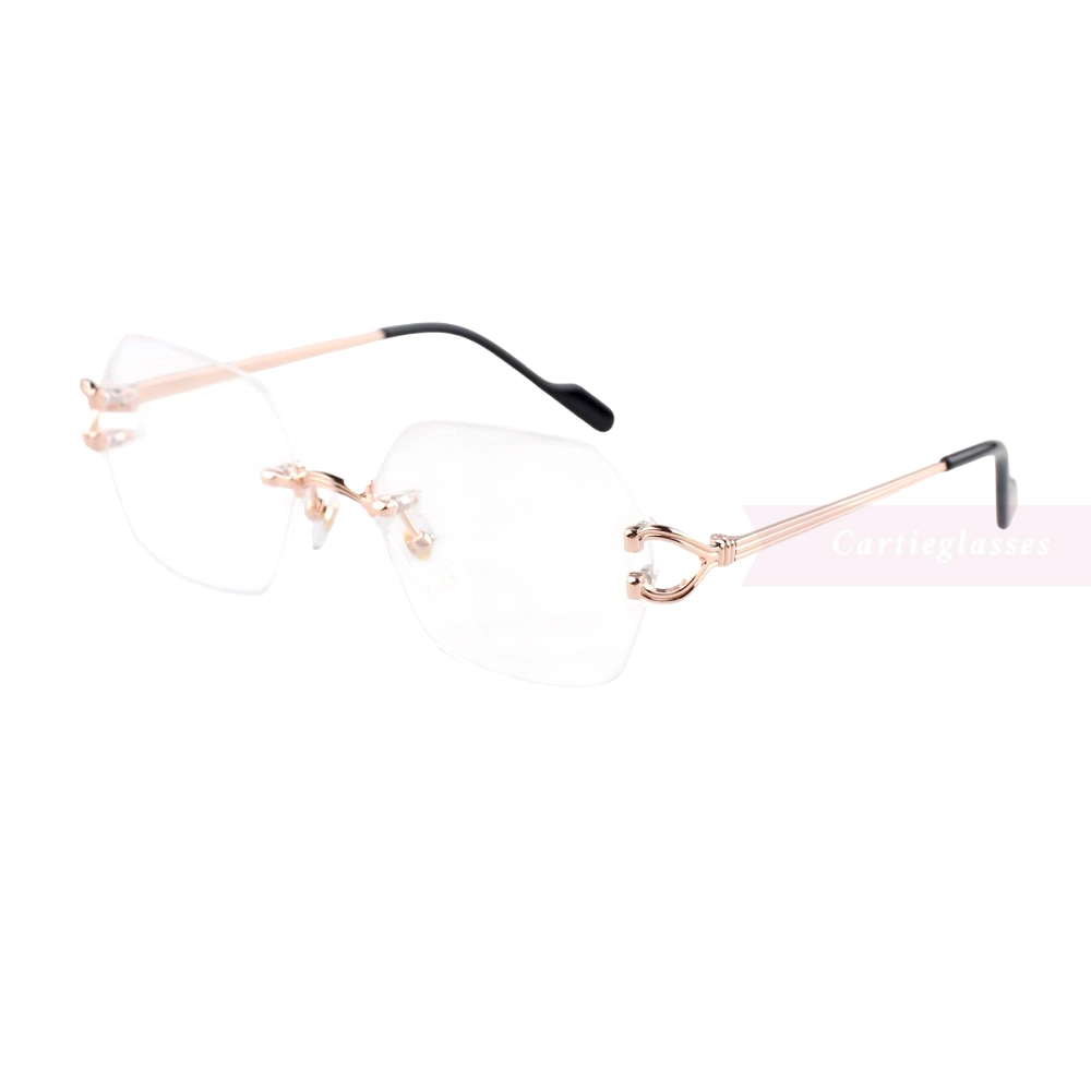 Cartier Singature C DE Rimless Titanium Eyeglasses CT0564O (2)