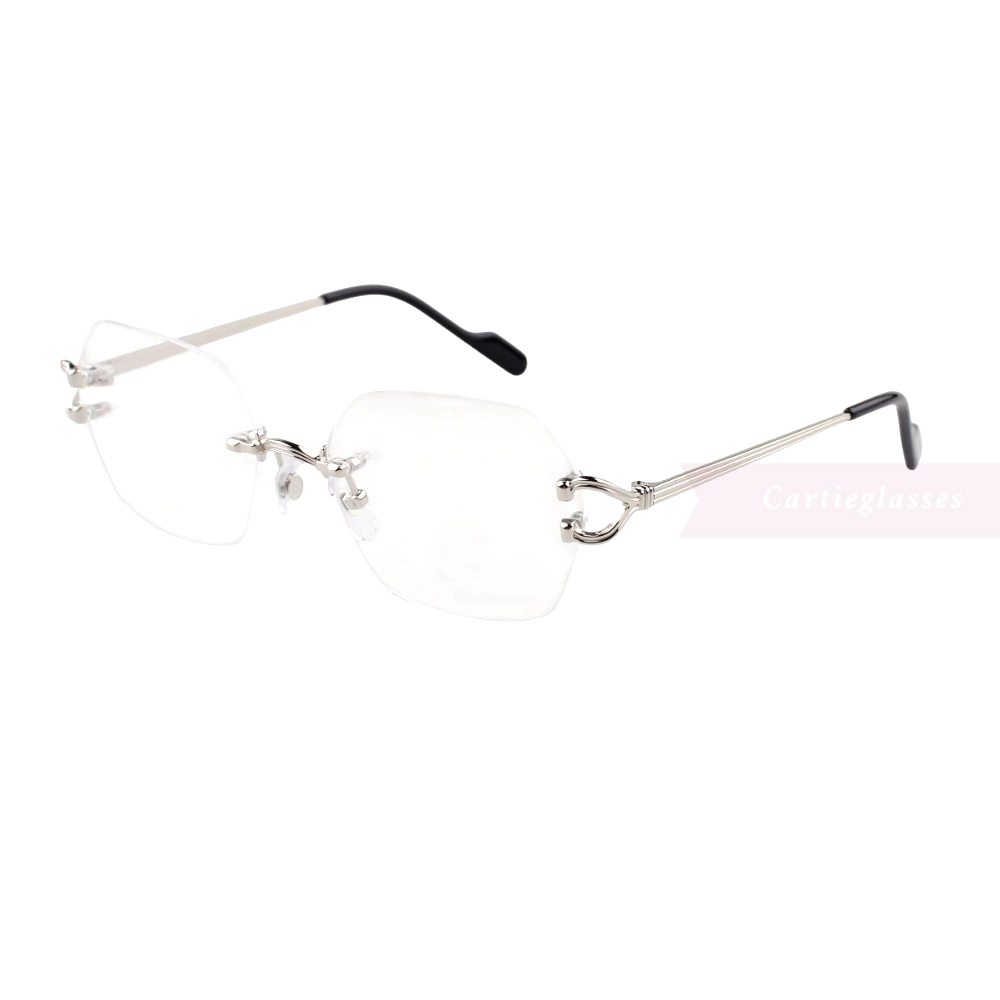 Cartier Singature C DE Rimless Titanium Eyeglasses CT0564O (5)