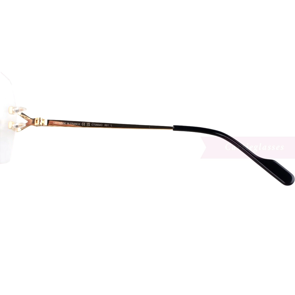 Cartier Singature C DE Rimless Titanium Eyeglasses CT0564O (8)