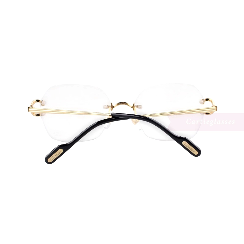Cartier Singature C DE Rimless Titanium Eyeglasses CT0564O (9)
