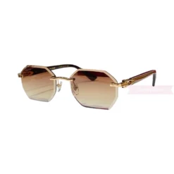 Cartier C Decor Cut Lenses Rimless Sunglasses CT0439S (1)
