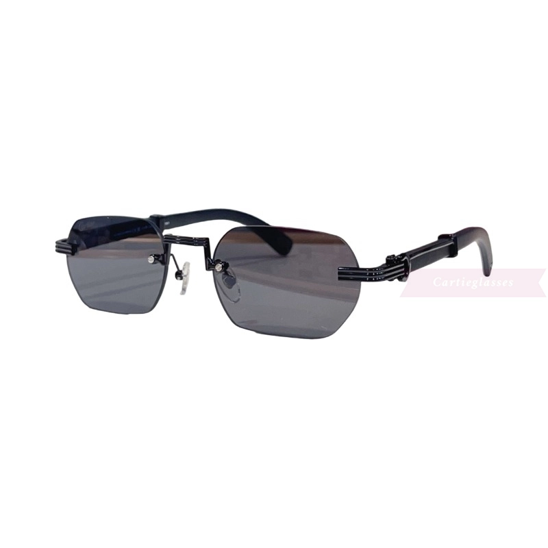 Cartier Première De Wooden Rimless Sunglasses CT0362s (12)