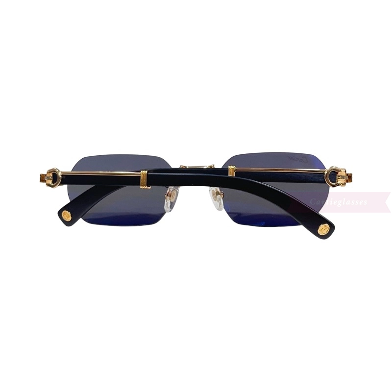 Cartier Première De Wooden Rimless Sunglasses CT0362s (5)
